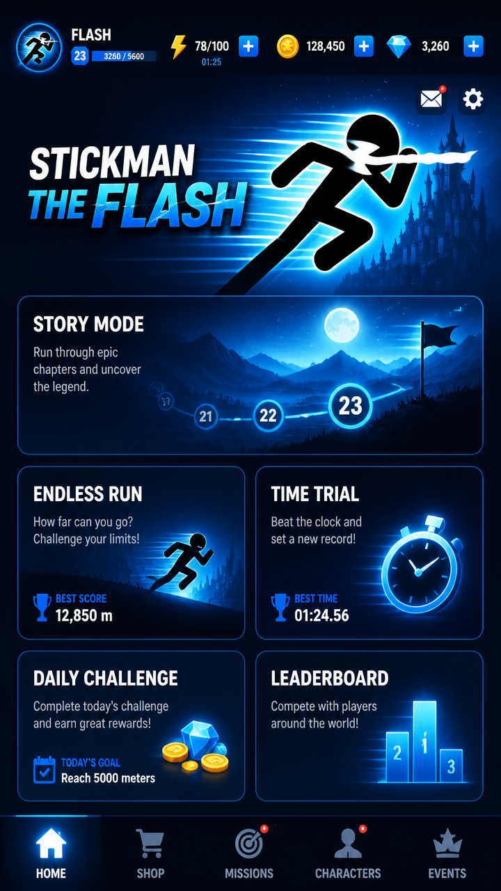 Stickman The Flash screenshot 2