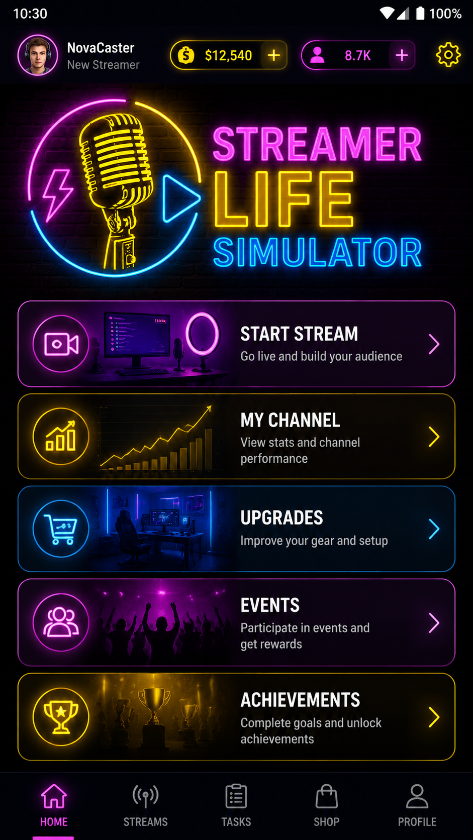 Streamer Life Simulator screenshot 2