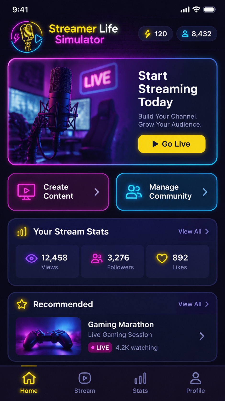 Streamer Life Simulator screenshot 1