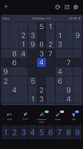 Tangkapan layar Sudoku - Classic Sudoku Puzzle 4