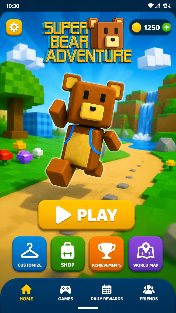 Super Bear Adventure screenshot 1