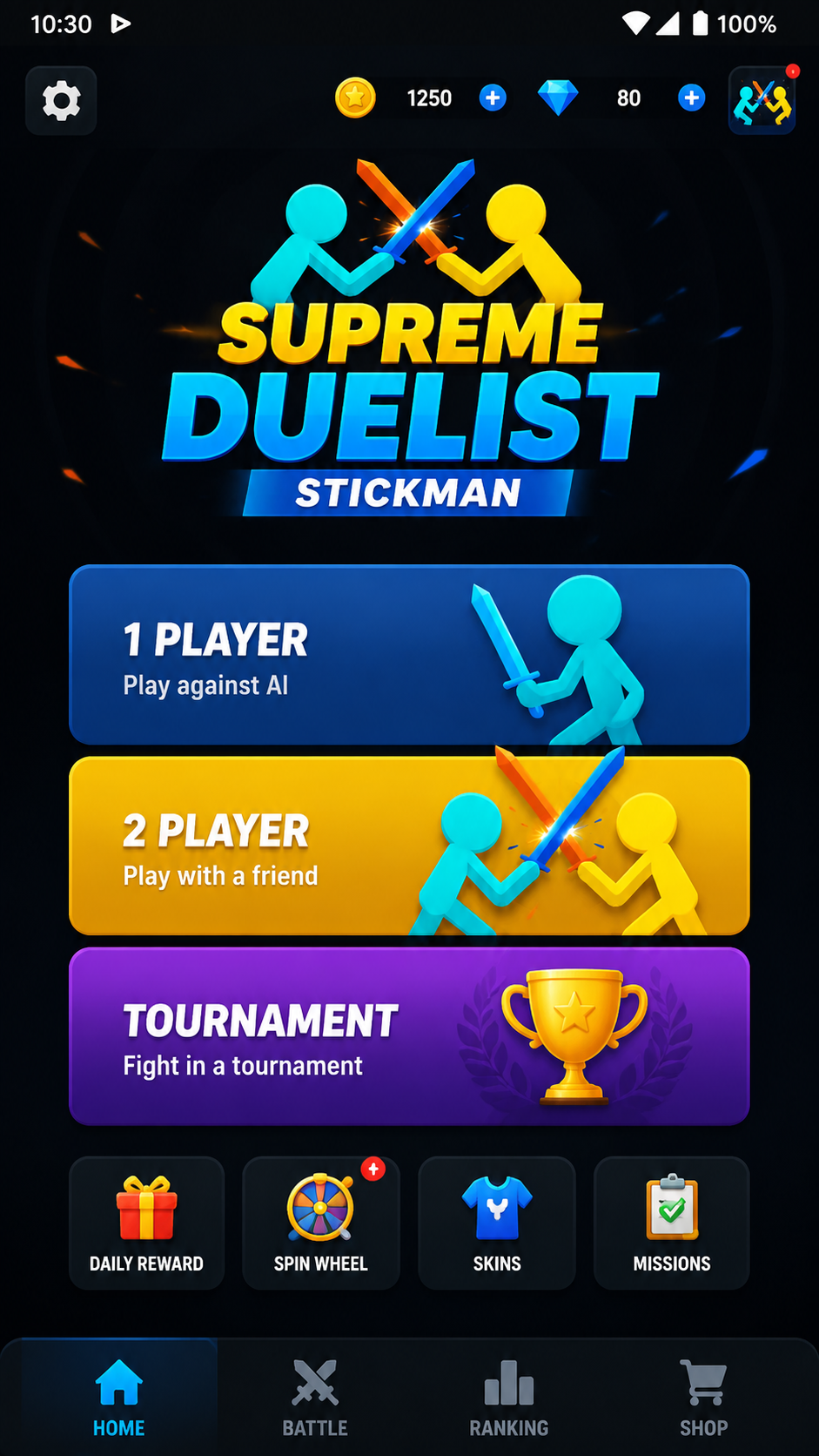 Supreme Duelist Stickman screenshot 1