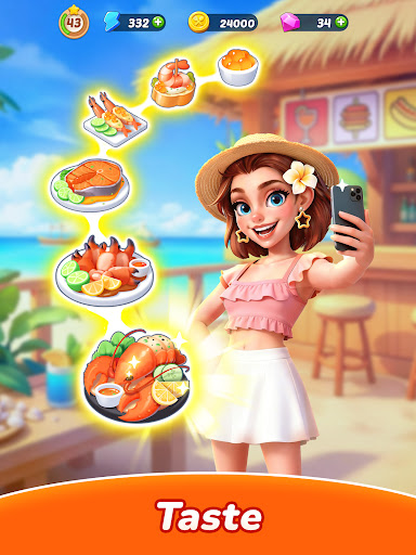 Tangkapan layar Tasty Travels: Merge Game 12
