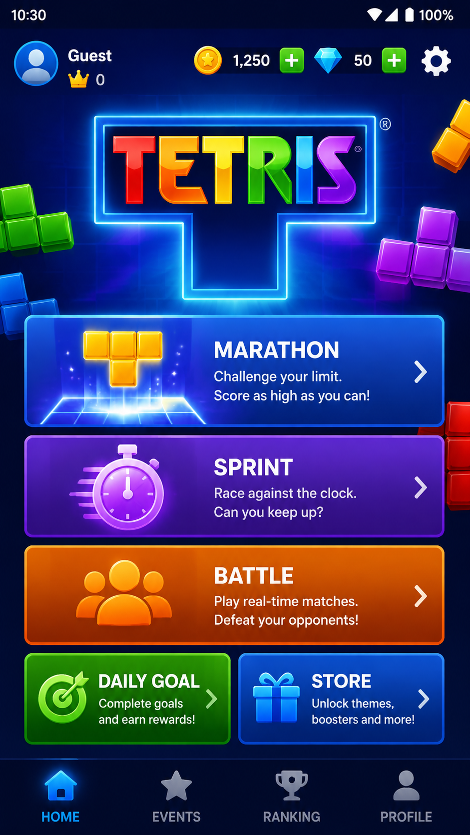 Tetris screenshot 2