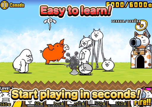 Tangkapan layar The Battle Cats 4