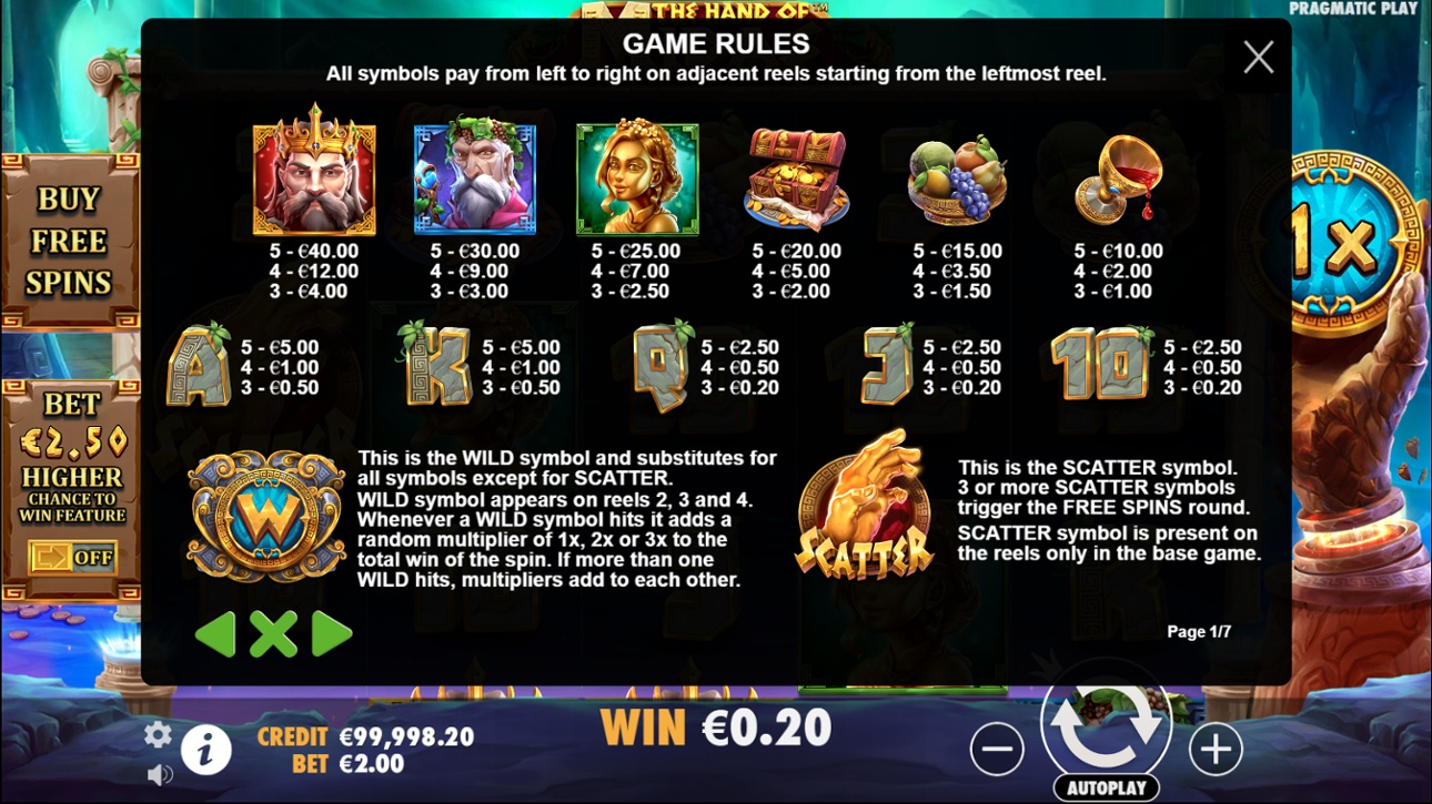 The Hand of Midas Slot Casino screenshot 3