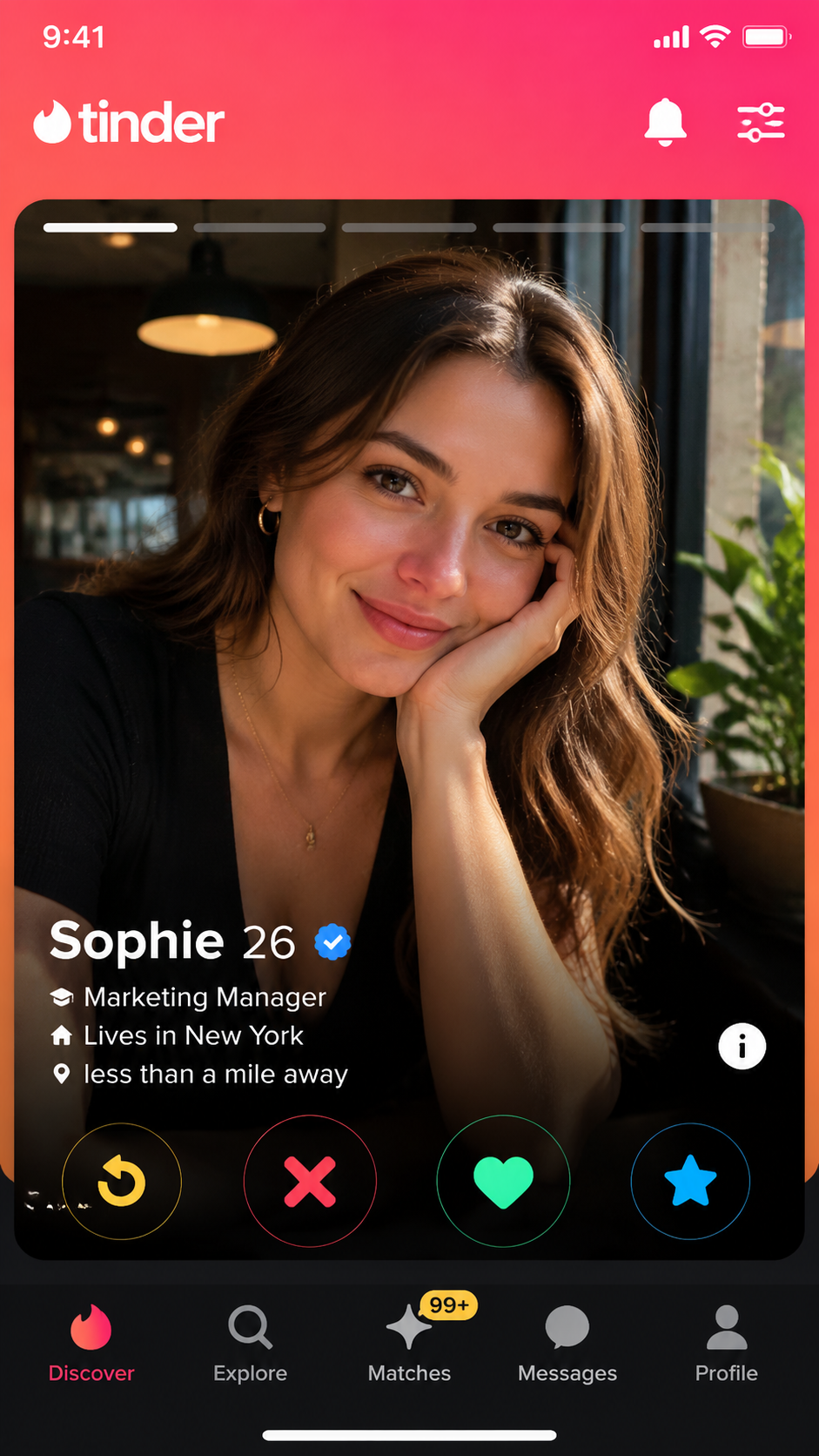 Tinder screenshot 1