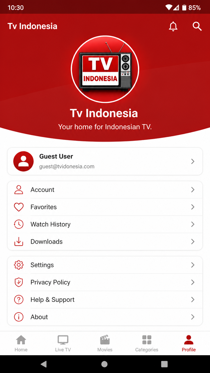 Tv Indonesia screenshot 3
