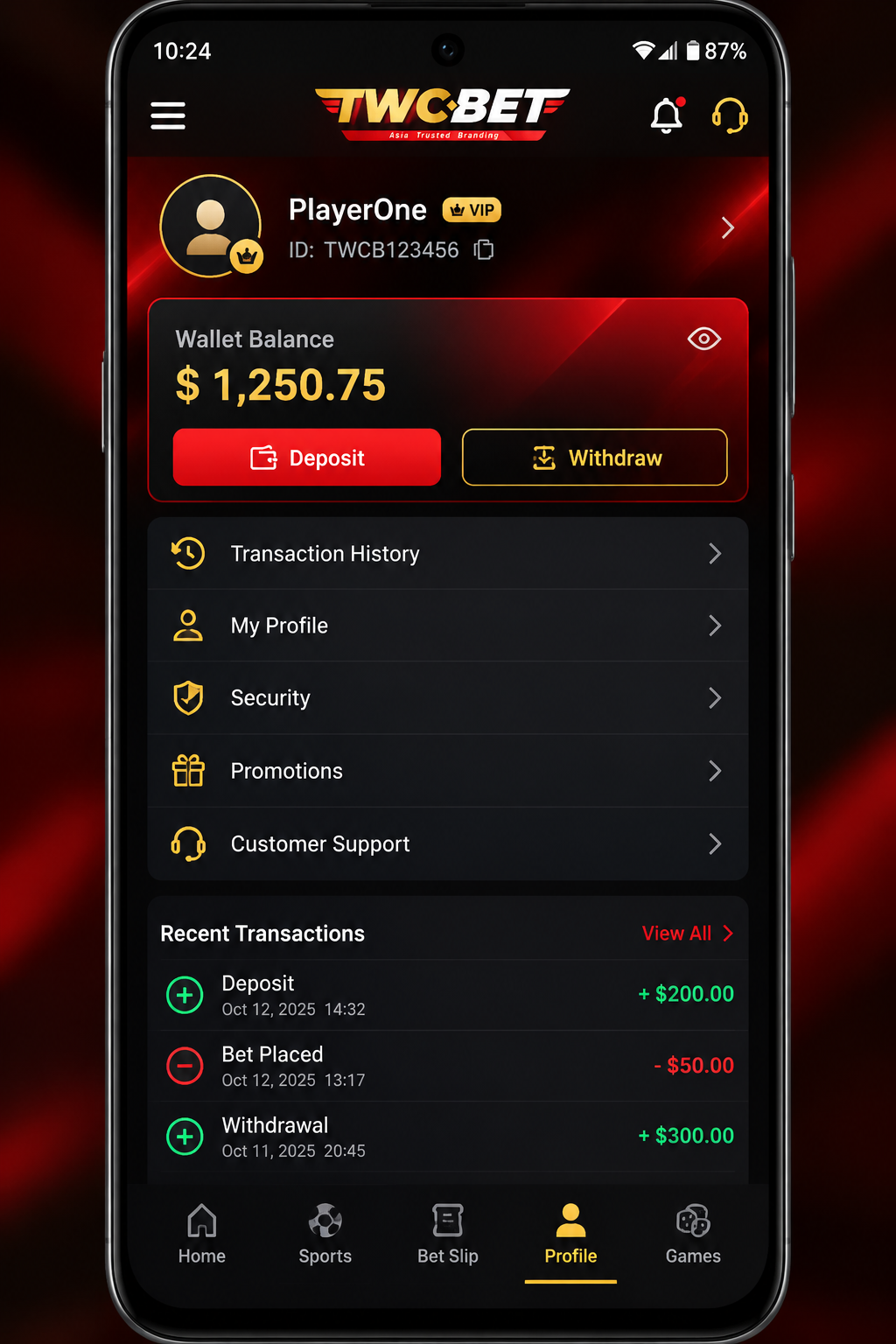 Twcbet screenshot 3