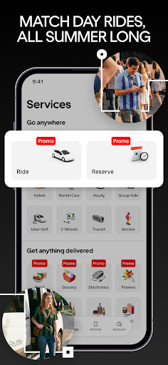Tangkapan layar Uber - Request a ride 1
