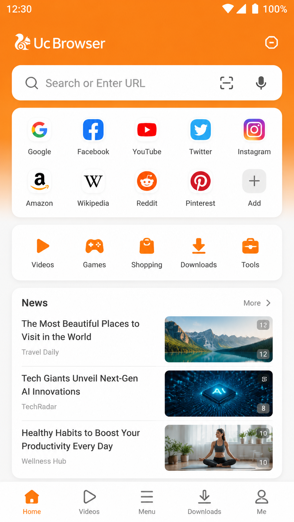Uc Browser screenshot 2