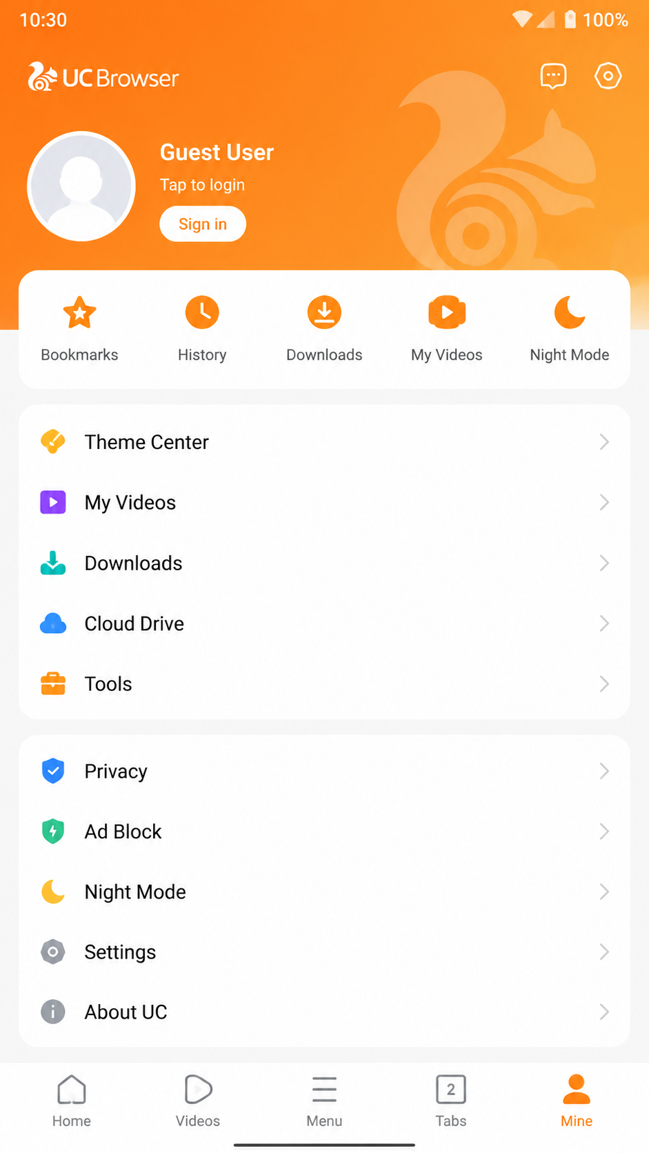 Uc Browser screenshot 3