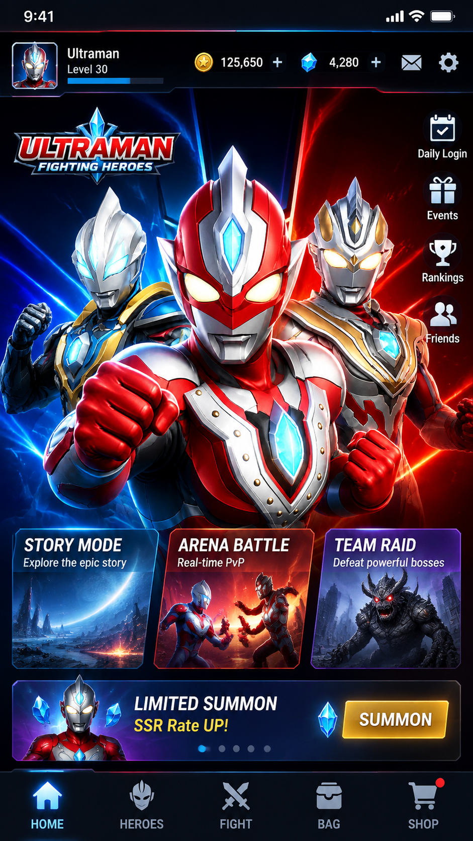 Ultraman Fighting Heroes screenshot 1