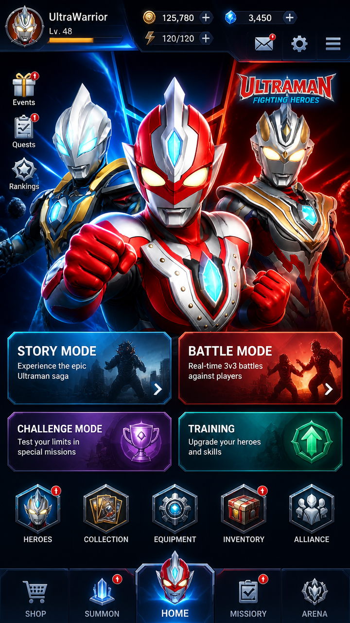 Ultraman Fighting Heroes screenshot 2