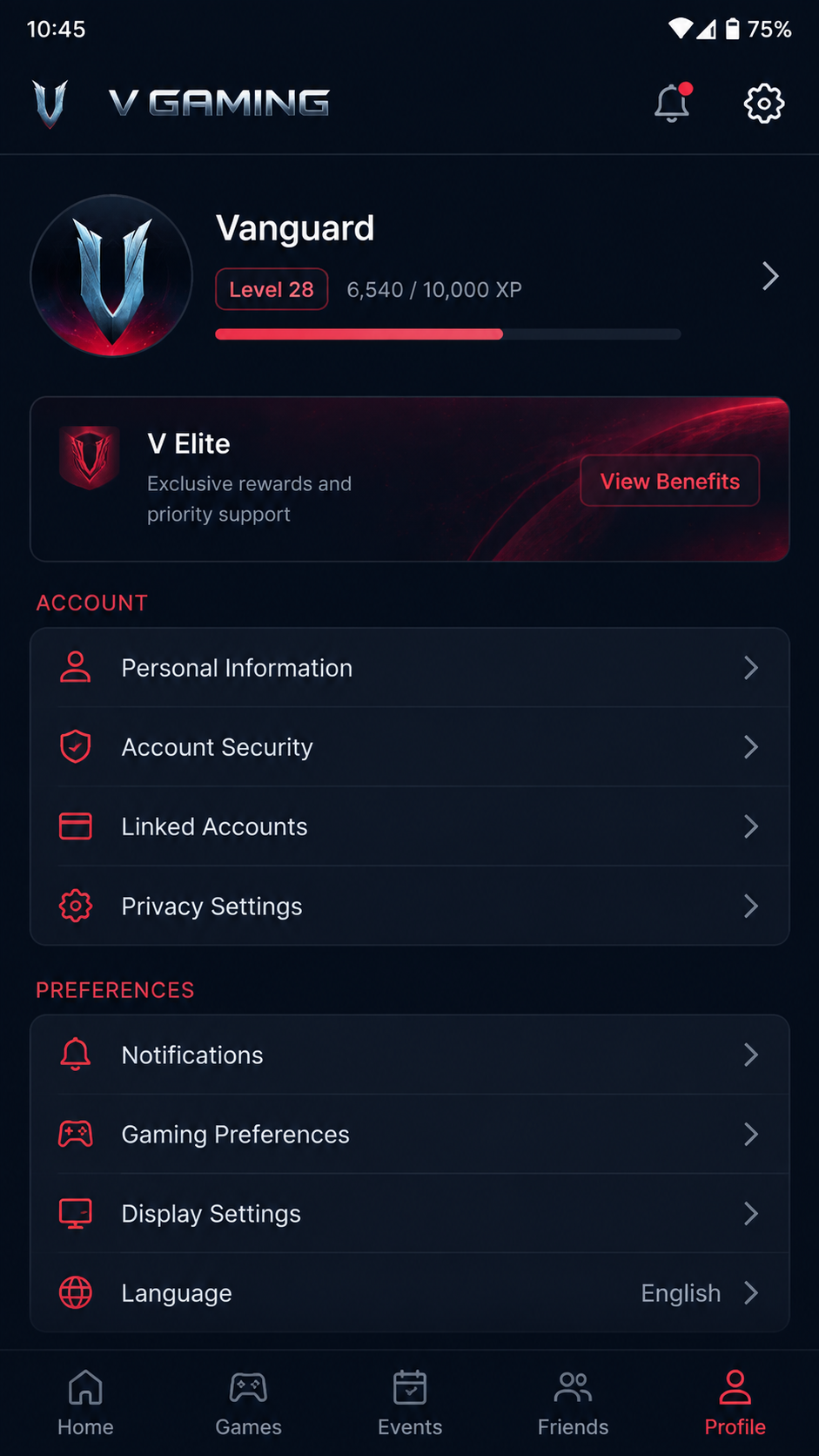 V Gaming screenshot 3