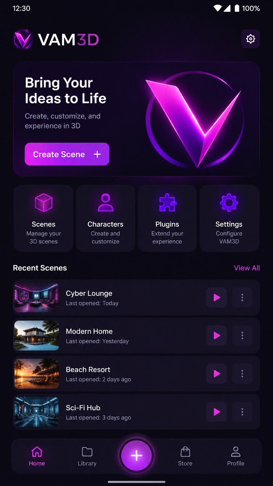 VAM3D screenshot 1