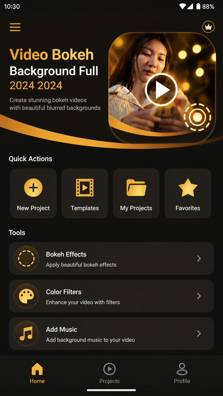 Video Bokeh Background Full 2024 2024 screenshot 1