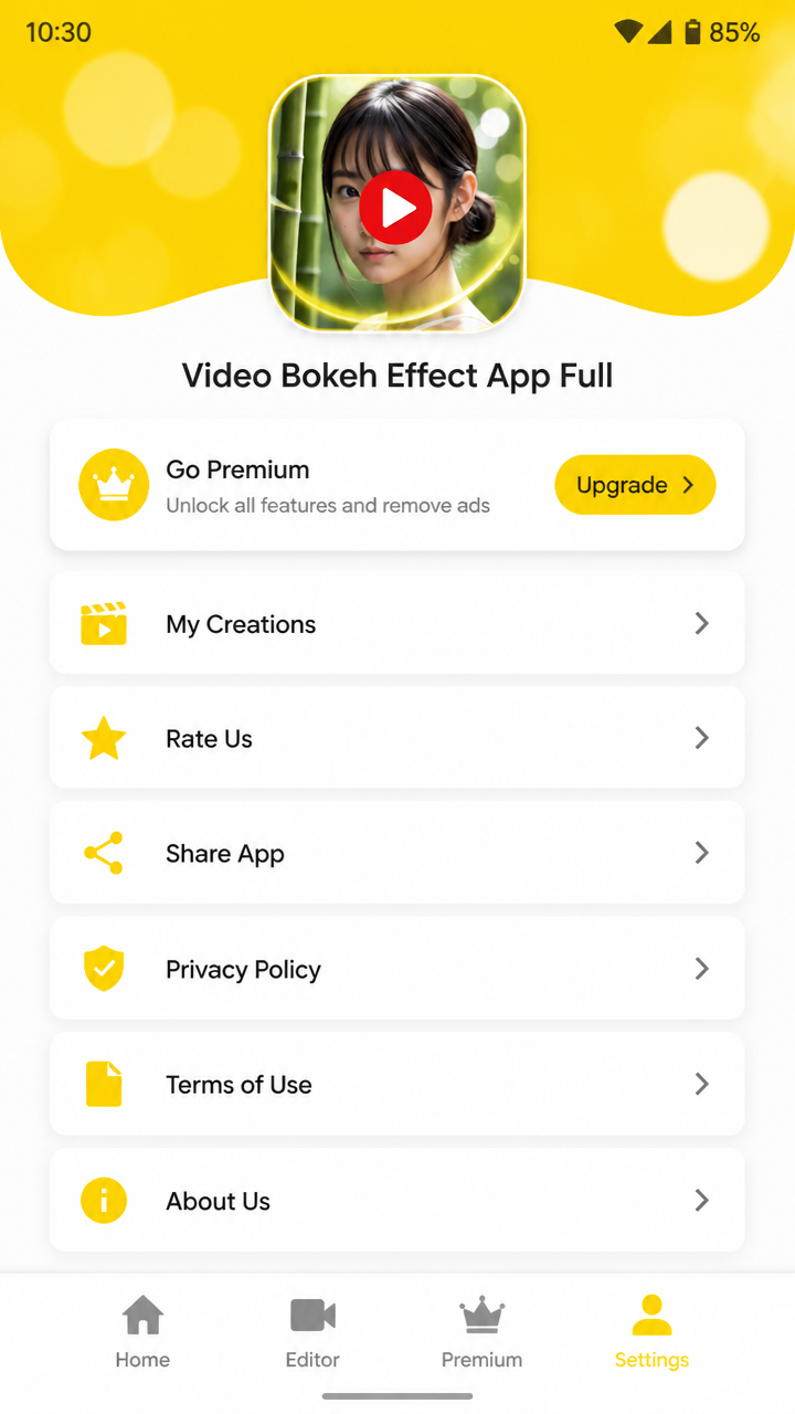 Video Bokeh Effect App Full screenshot 3