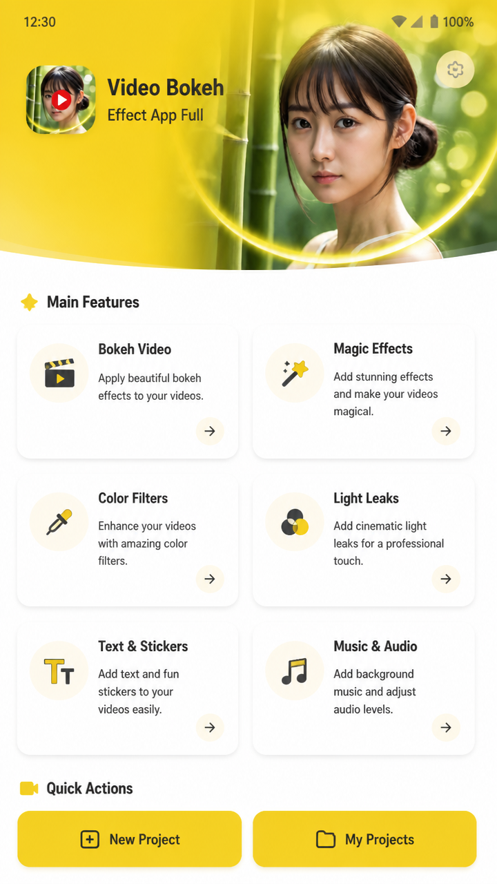 Video Bokeh Effect App Full screenshot 2