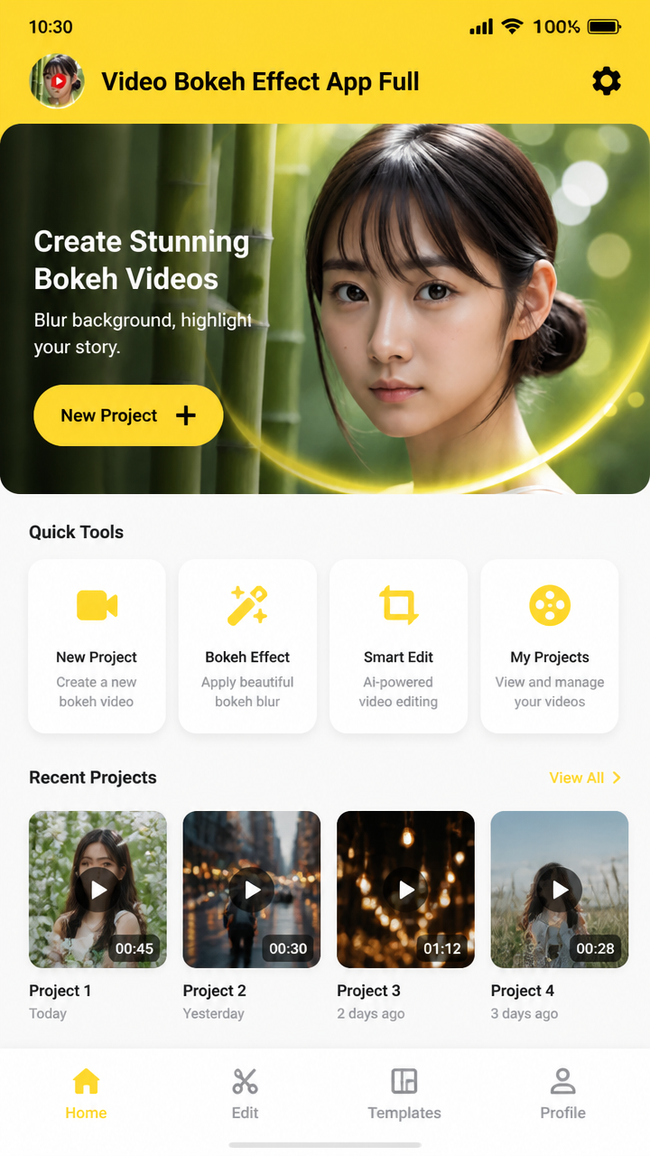 Video Bokeh Effect App Full screenshot 1