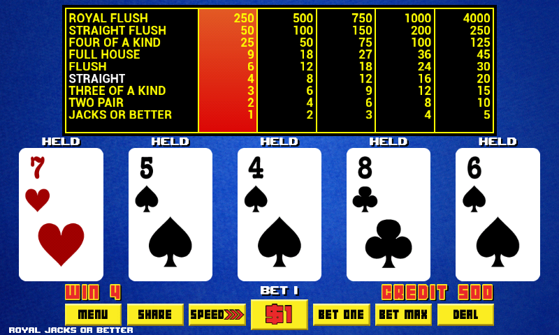 Video Poker - Royal Online screenshot 1