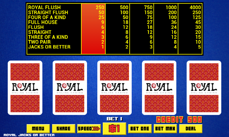 Video Poker - Royal Online screenshot 2