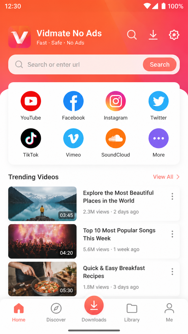 Vidmate No Ads screenshot 1