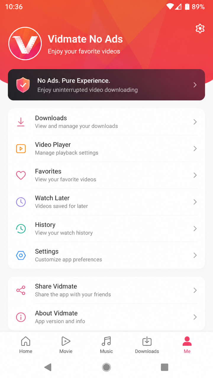 Vidmate No Ads screenshot 3