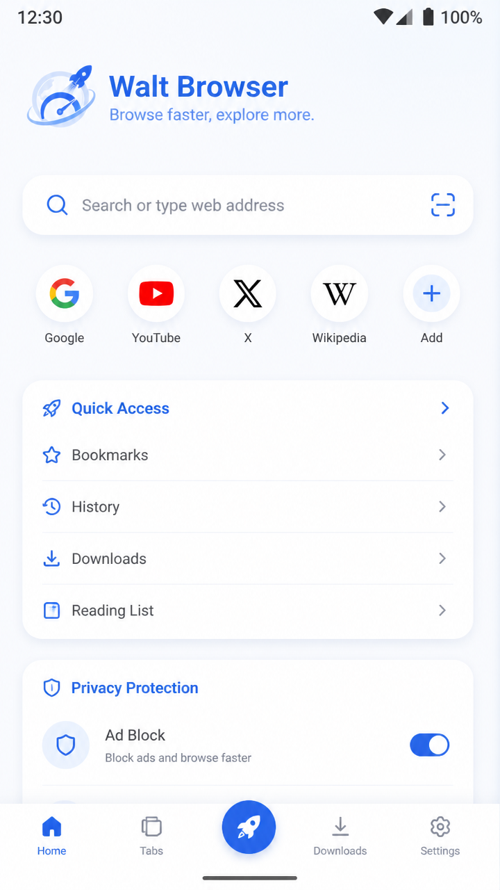 Walt Browser screenshot 1