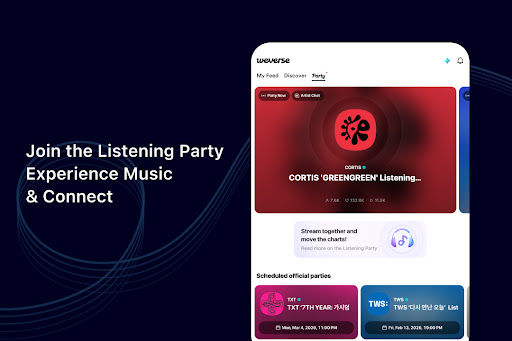 Tangkapan layar Weverse: Connect with Artists 12