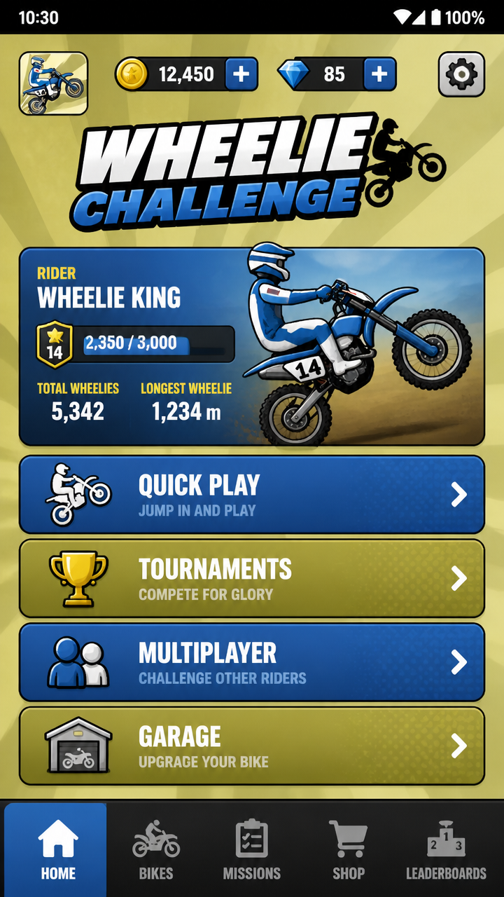 Wheelie Challenge screenshot 2