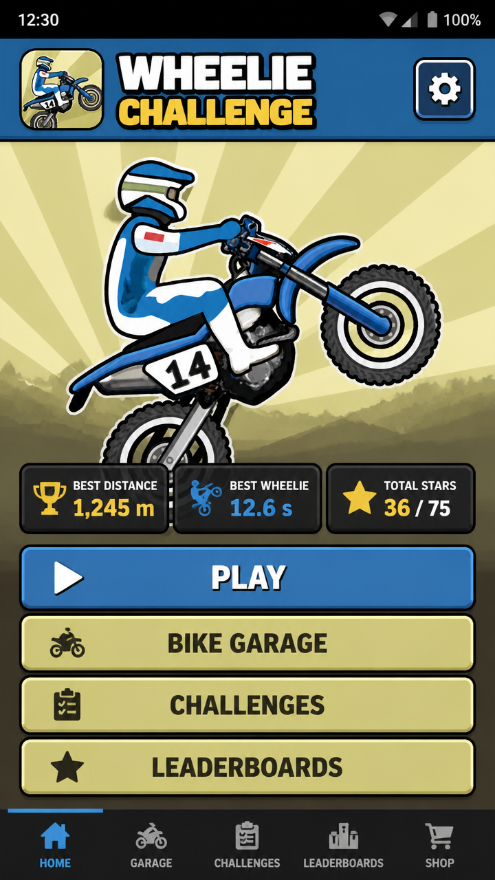 Wheelie Challenge screenshot 1