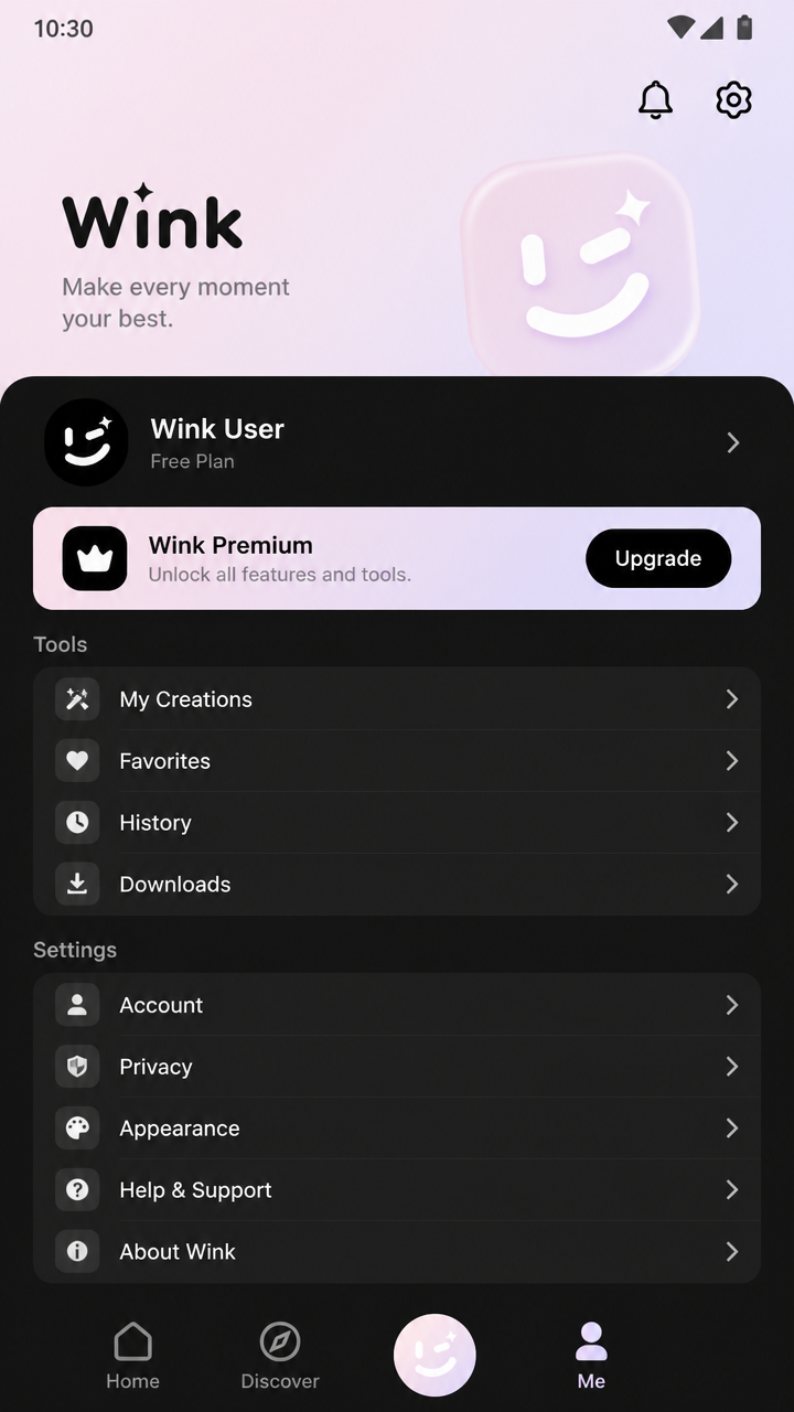 Wink screenshot 3