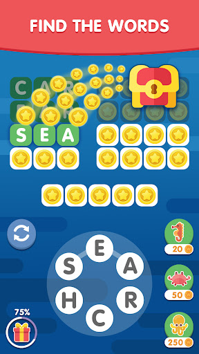 Word Search Sea: Offline Games screenshot 1