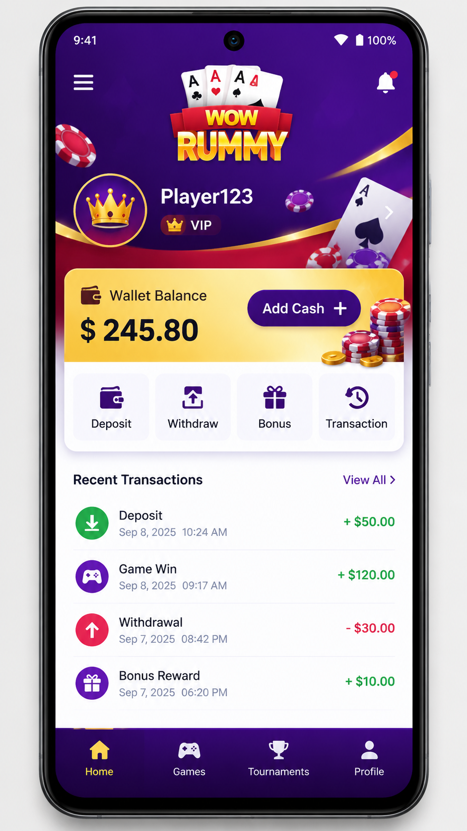 Wow Rummy Pro screenshot 3
