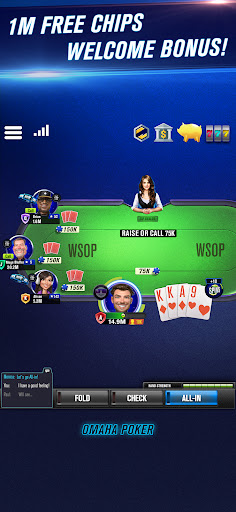 Tangkapan layar WSOP Poker: Texas Holdem Game 1