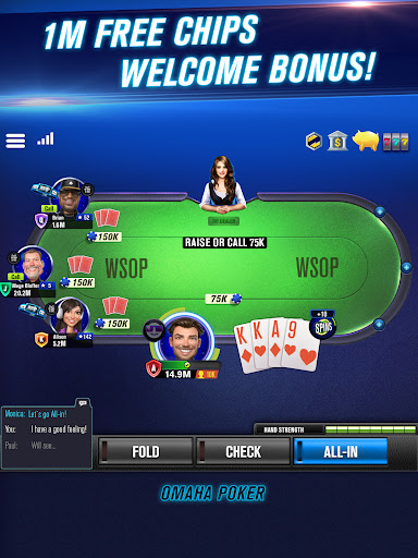 Tangkapan layar WSOP Poker: Texas Holdem Game 7