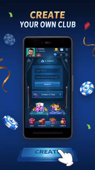 X-Poker - Online Home Game screenshot 1