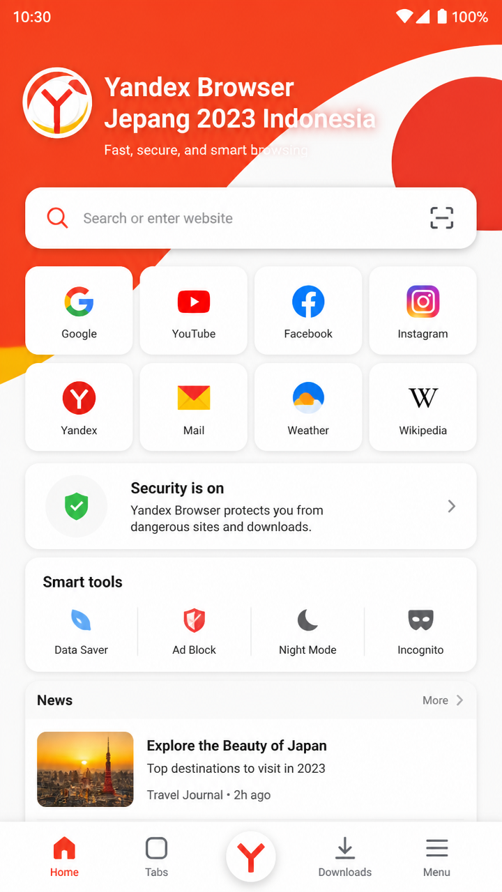 Yandex Browser Jepang 2023 Indonesia screenshot 2