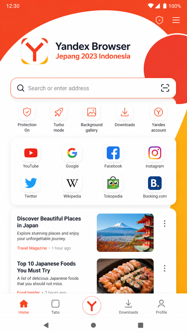Yandex Browser Jepang 2023 Indonesia screenshot 1