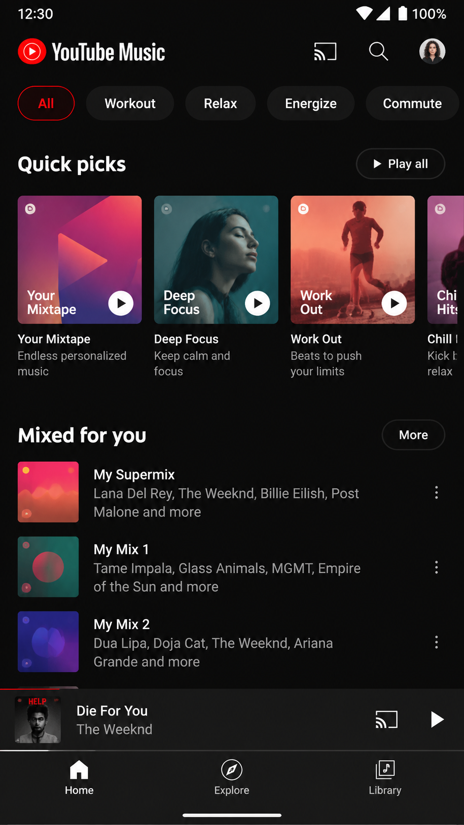 Youtube Music screenshot 1