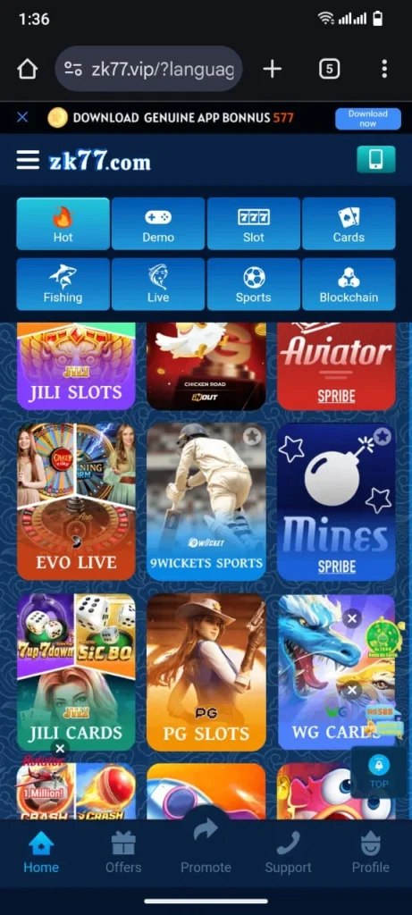 ZK77 screenshot 1