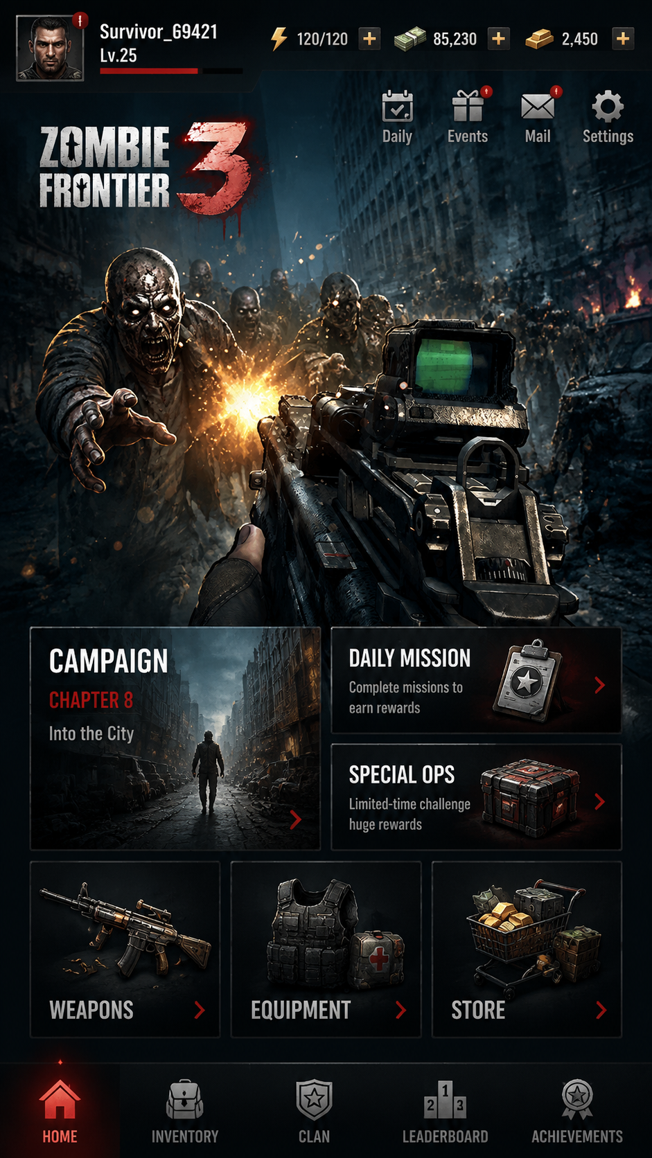 Zombie Frontier 3 screenshot 2