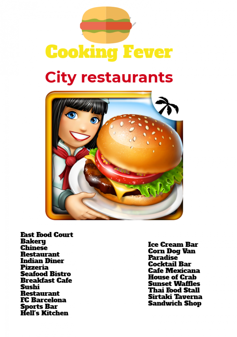 which restaurants give the most xp in cooking fever